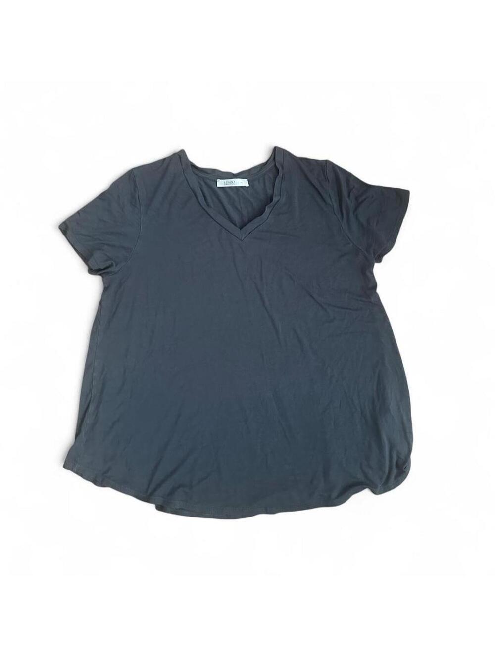 Sivana gray v-neck bamboo Dolman t-shirt in XL